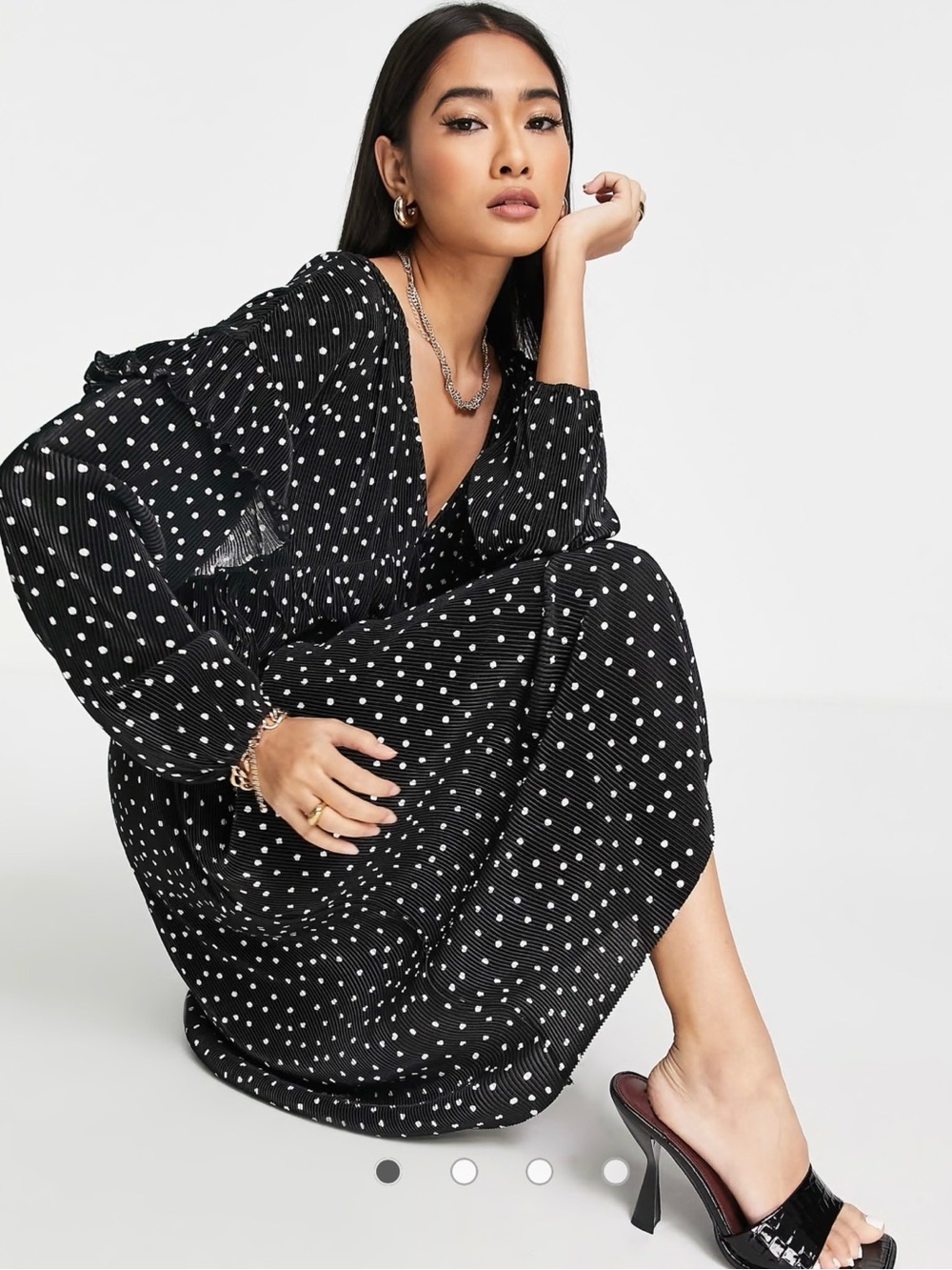 ASOS Polka Dot Black/White Dress